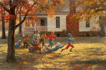 Andy Thomas - Fall Football - Nostalgic Sports Print