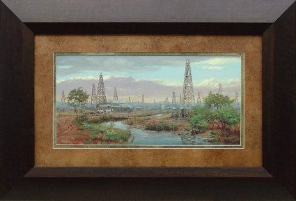 Andy Thomas  Oil Patch  Framed Gift Art