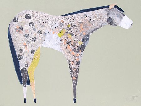 Anthony Grant - Horse No. 60 - Grey Abstract Horse