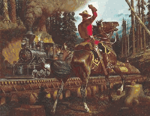 Arnold Friberg - The Puffing Billy - Limited Edition Print