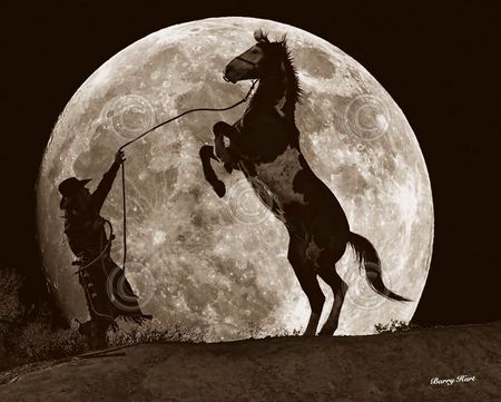Barry Hart - Moon Dance - Western Print