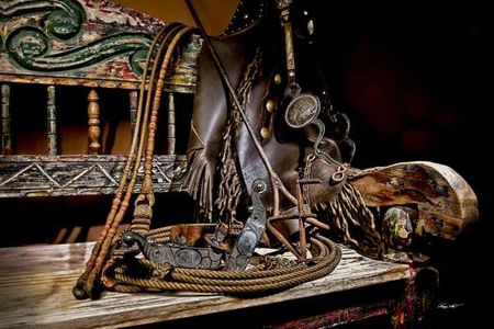 Barry Hart - Yuma Spurs and Rope - Western Print