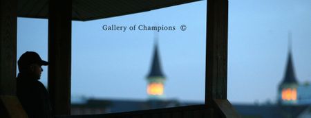 Bobby Frankel and the Churchill Downs Twin Spires