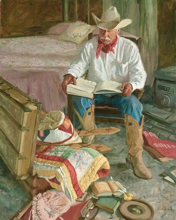 Bruce Greene - The Memories in Grandmother’s Trunk - Western Print