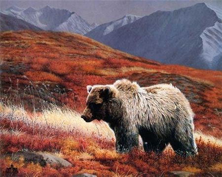 Charles Frace - Alaskan Autumn Grizzly - Limited Edition Print