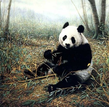 Charles Frace - Chinese Treasure Panda - Limited Edition Print
