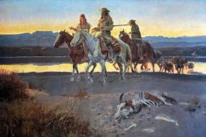 Charles M. Russell - Carson's Men - Western Print