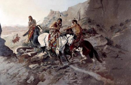 Charles M. Russell - Scout - Western Print - Canvas Options