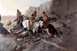 Charles M. Russell - Scout - Western Print - Canvas Options