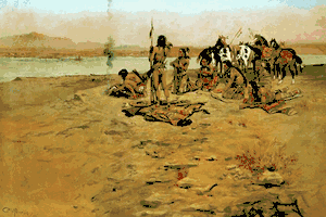 Charles M. Russell - The Signal Fire - Western Print