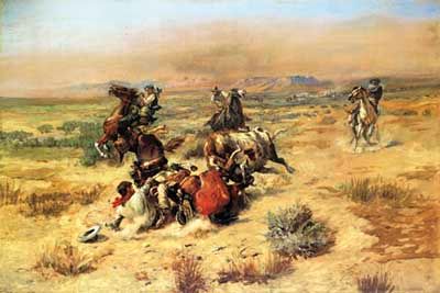 Charles M. Russell - The Strenous Life - Western Print