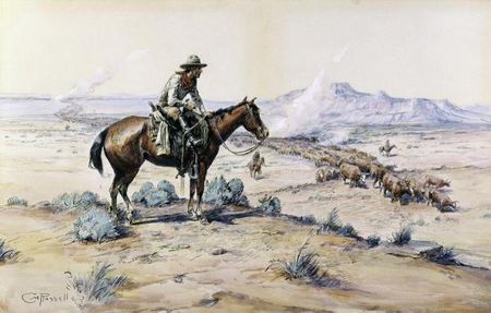 Charles M. Russell - The Trail Boss - Western Print - Canvas Options