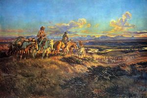 Charles M. Russell - Where Guns Were Their Passports - Western Print