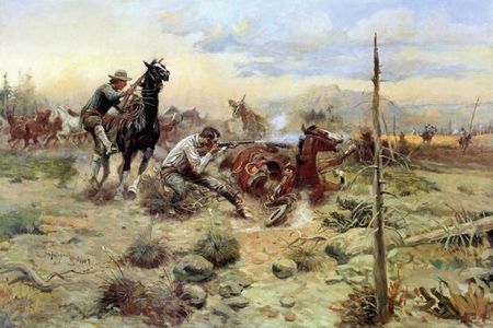 Charles Marion Russell - When Horse Flesh Comes High - Western Print