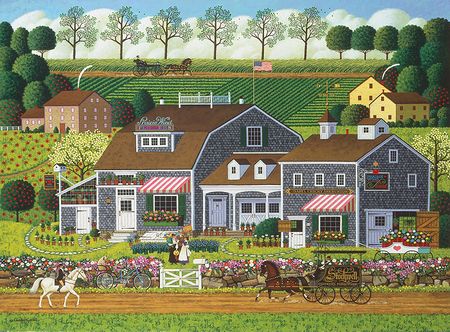 Charles Wysocki - Prairie Wind Flowers - Canvas Giclee UNAVAILABLE