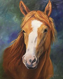 Cheri Wollenberg - Blaze - Horse Print