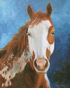 Cheri Wollenberg - Paint the Sky Midnight - Horse Print