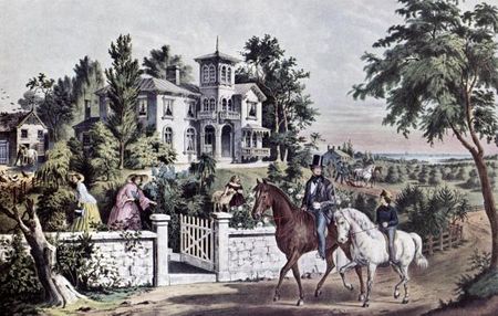Currier & Ives - American Country Life May Morning