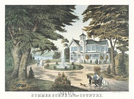 Currier & Ives - Summer Scene in the Country - Art Print