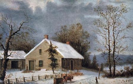 Currier & Ives - Winter Wood - Canvas & Paper Prints Available