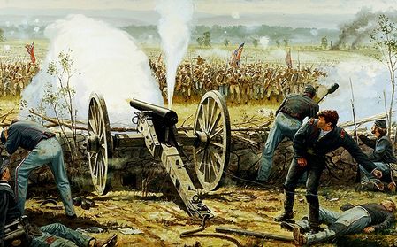 Dale Gallon - Fire At the Angle - Civil War Print