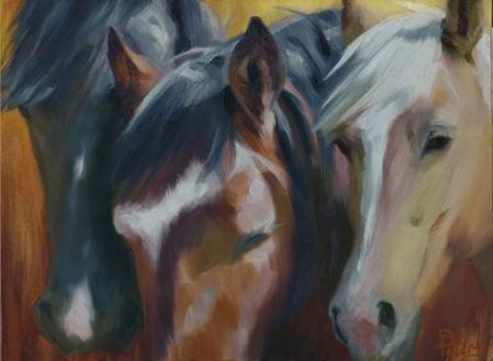 Deborah Peters - Morning Glories - Oil Painting
