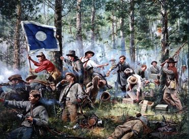 Don Troiani - Cleburne at Chicamauga - 2nd Tennessee Regiment
