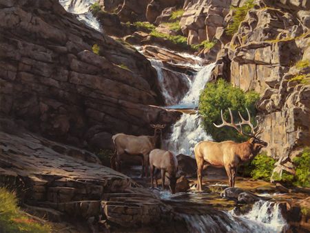 Dustin Van Wechel - Echoes of Eden - Elk Giclee