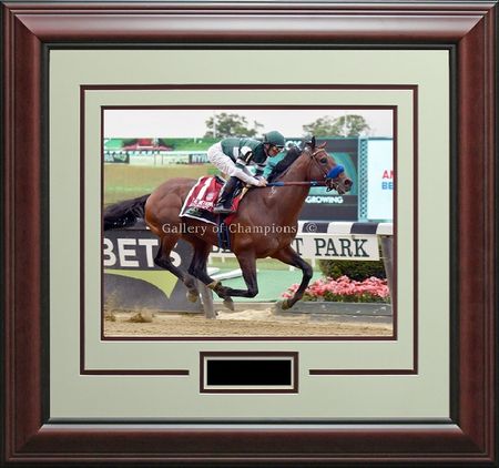 Flightline in the 2022 Met Mile at Belmont - Framed