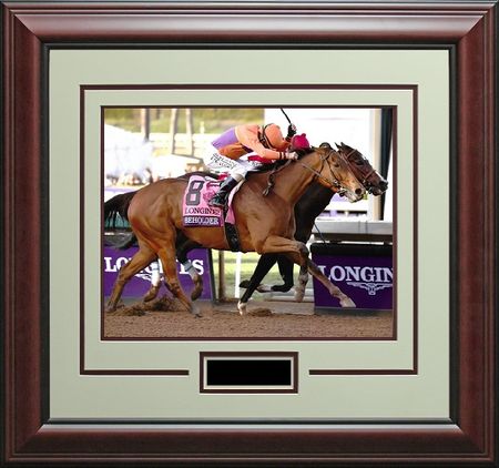 Beholder Noses Out Songbird in 2016 Breeders Cup - Framed Photo