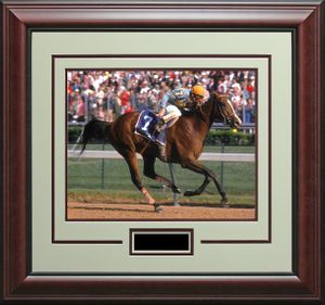 Framed Unbridled Winning 1990 Kentucky Derby