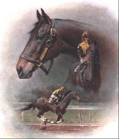 Fred Stone - Forego - Race Horse - Signed & Numbered Print