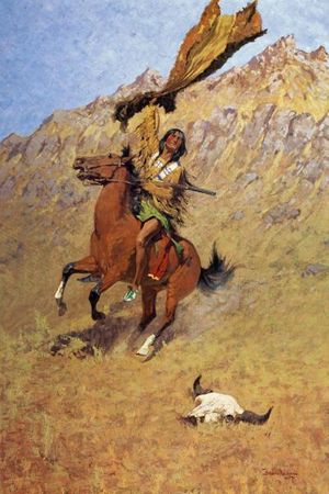 Frederic Remington - If Skulls Could Speak - Canvas and Paper Options