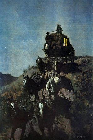 Frederic Remington - The Old Stage Coach Of The Plains Print