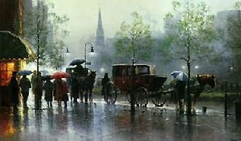 G. Harvey - City Showers - Paper Serigraph