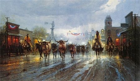 G. Harvey - Cowboy's Payday - Western Print UNAVAILABLE