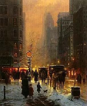 G. Harvey - Evening along the Avenue - Limited Edition Print
