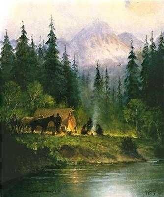 G. Harvey - Camp in the Tetons - Limited Edition