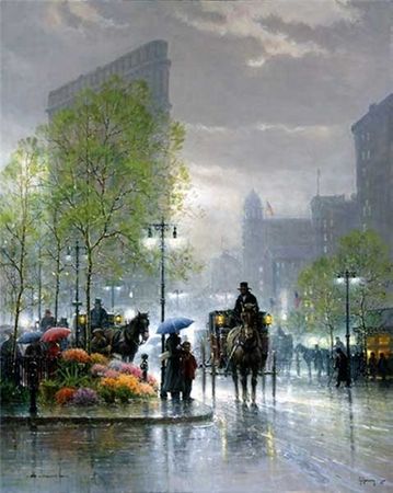 G. Harvey - Sunday Showers - Serigraph