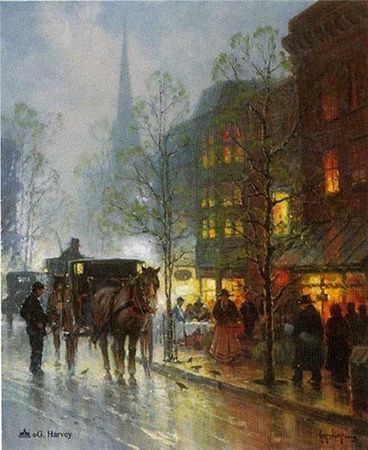 G. Harvey - Tea Time On Newbury Street - Limited Edition