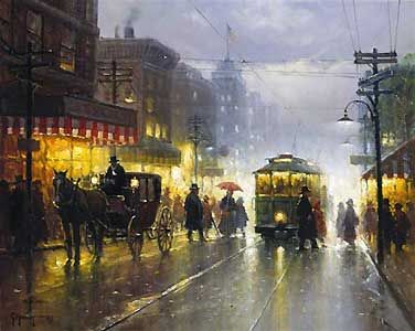 G. Harvey - The Broadway Trolley - Signed & Numbered Print