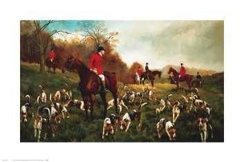George Derville Rowlandson - Halted - Horse & Hound Art Print