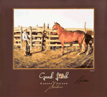 Gordon Snidow - Good Luck - Western Print