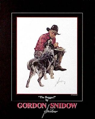 Gordon Snidow - The Beggar - Western Print
