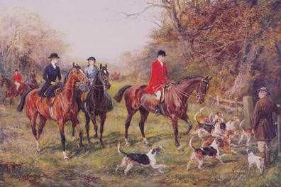 Heywood Hardy - Going to Cover (Red Jacket) - Fox Hunt Print