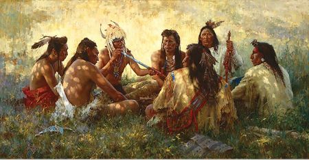 Howard Terpning - Crow Pipe Ceremony - Limited Edition