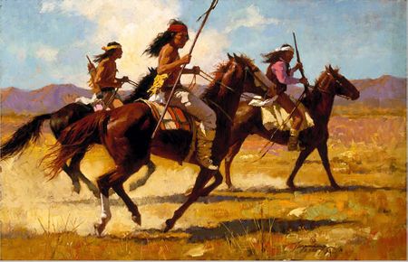 Howard Terpning - Light Cavalry - Signed and Numbered Canvas Giclee