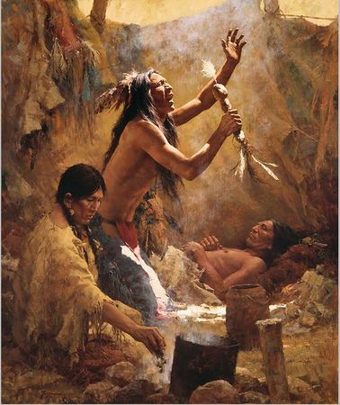 Howard Terpning - Medicine Man of the Cheyenne - Signed & Numbered
