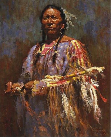 Howard Terpning - Medicine Pipe - Signed and Numbered Print