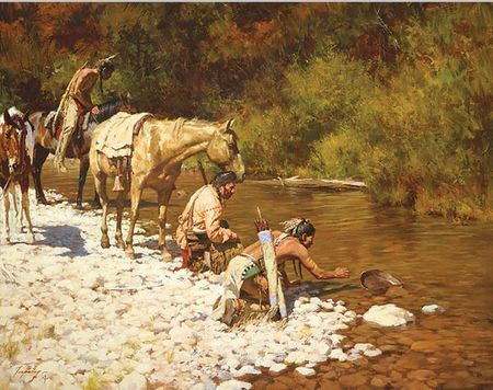 Howard Terpning - Prospectors Among the Blackfeet - Limited Edition